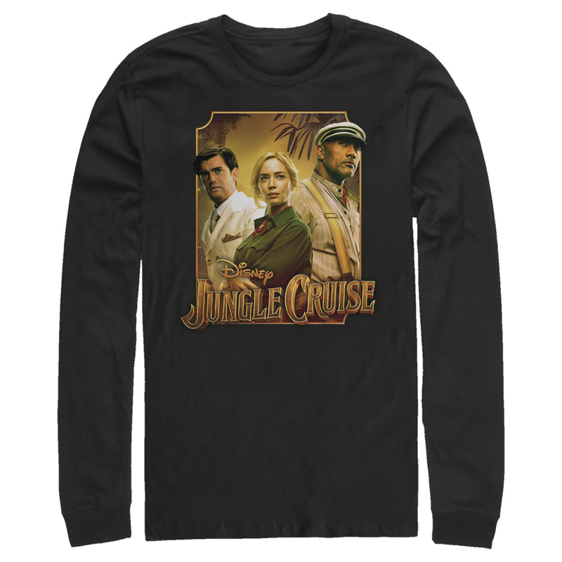 Men's Jungle Cruise Characters Logo Long Sleeve Shirt