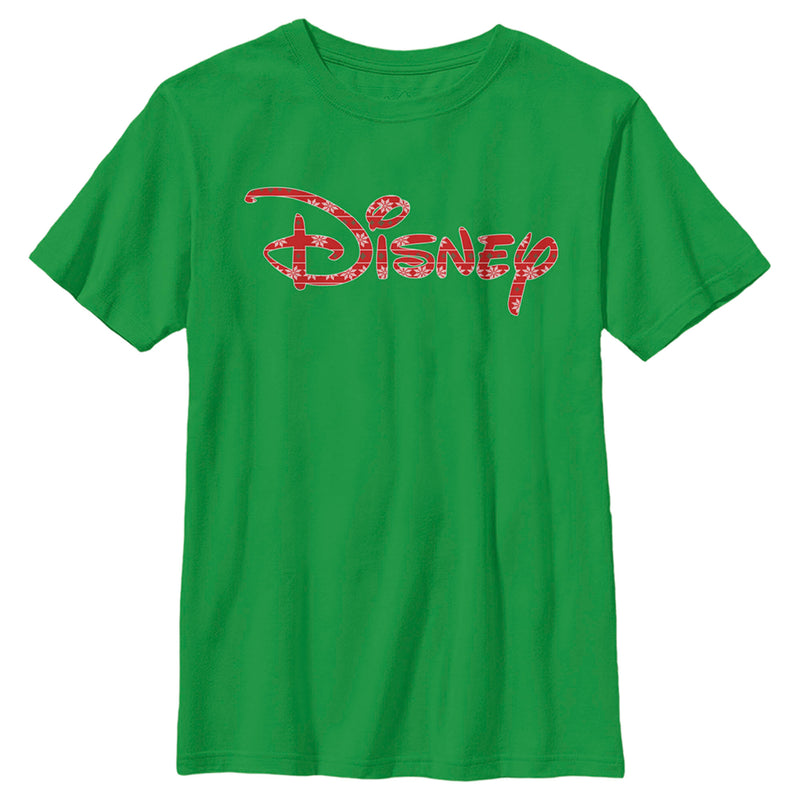 Boy's Disney Festive Christmas Logo T-Shirt