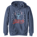 Boy's Lilo & Stitch Red, White, and Blue Stars Pull Over Hoodie