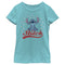 Girl's Lilo & Stitch Red, White, and Blue Stars T-Shirt