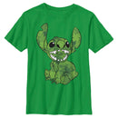 Boy's Lilo & Stitch Four-Leaf Clover Fill T-Shirt