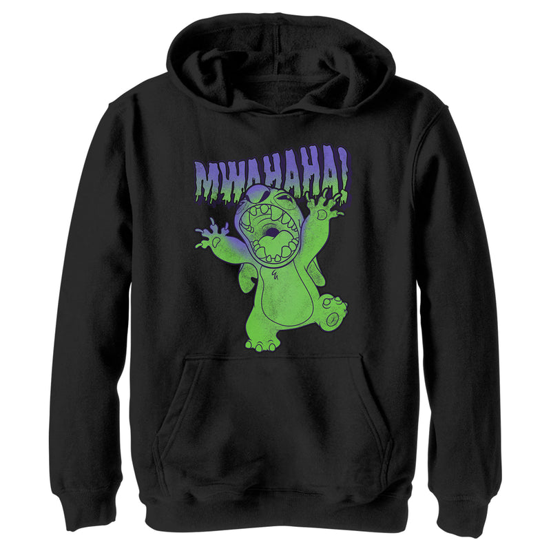 Boy's Lilo & Stitch Mwahaha Halloween Horror Pull Over Hoodie