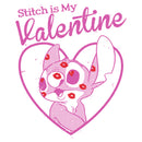 Girl's Lilo & Stitch Stitch Is My Valentine T-Shirt