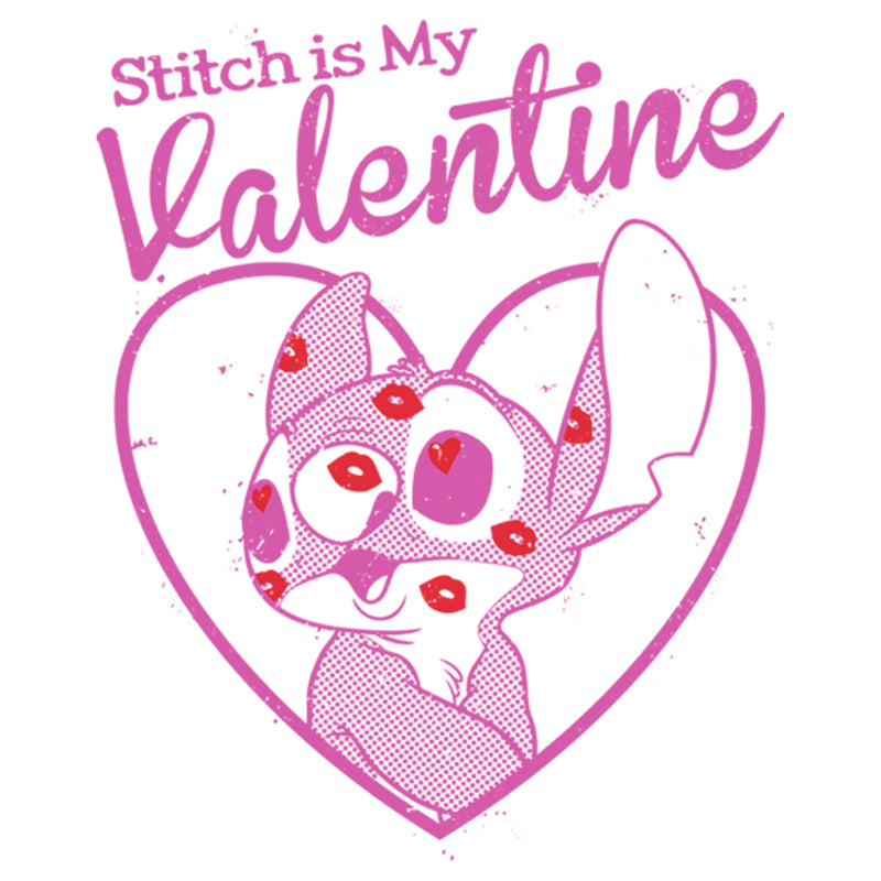 Girl's Lilo & Stitch Stitch Is My Valentine T-Shirt