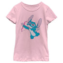 Girl's Lilo & Stitch Cupid Stitch With Heart Arrows T-Shirt
