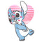 Girl's Lilo & Stitch Valentine's Day Kissy Face T-Shirt