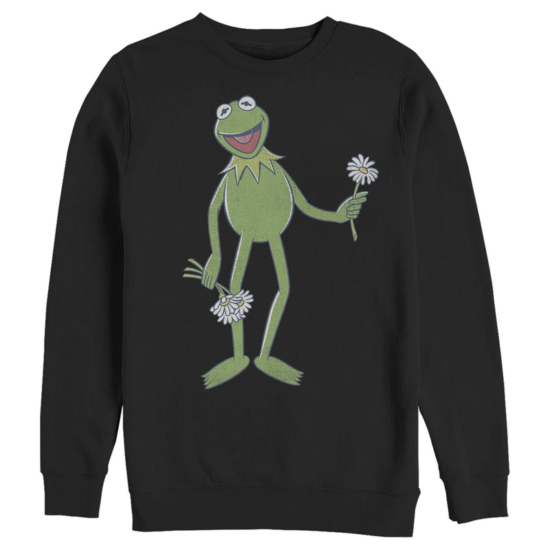 Men's The Muppets Kermit Flower Bouquet Sweatshirt