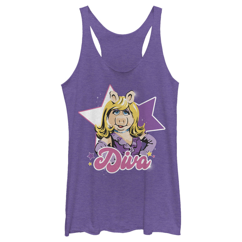 Women's The Muppets Diva Piggy Racerback Tank Top