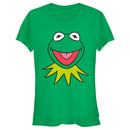 Junior's The Muppets Kermit the Frog Face T-Shirt