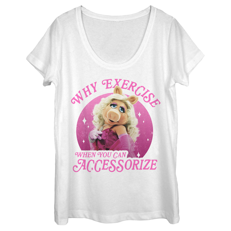 Women's The Muppets Miss Piggy Accessorize Scoop Neck