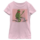 Girl's The Muppets Biking Kermit T-Shirt