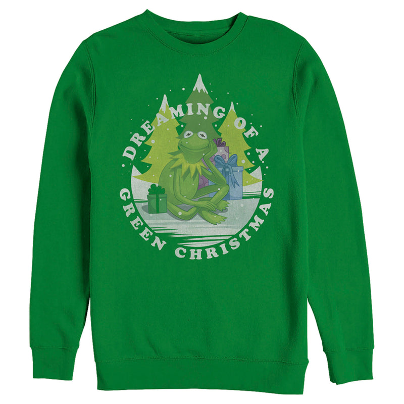 Men's The Muppets Dreaming of a Green Christmas Sweatshirt