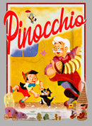 Boy's Pinocchio Retro Storybook Cover T-Shirt