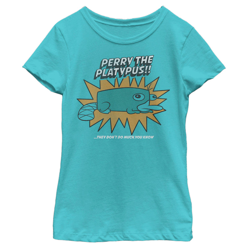 Girl's Phineas & Ferb Phineas and Ferb Perry Doesn't Do Much T-Shirt