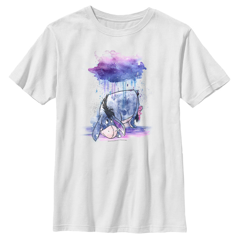 Boy's Winnie the Pooh Rainy Watercolor Eeyore T-Shirt