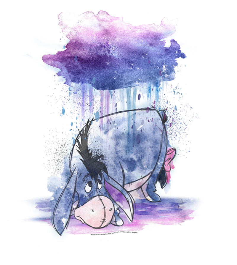 Boy's Winnie the Pooh Rainy Watercolor Eeyore T-Shirt