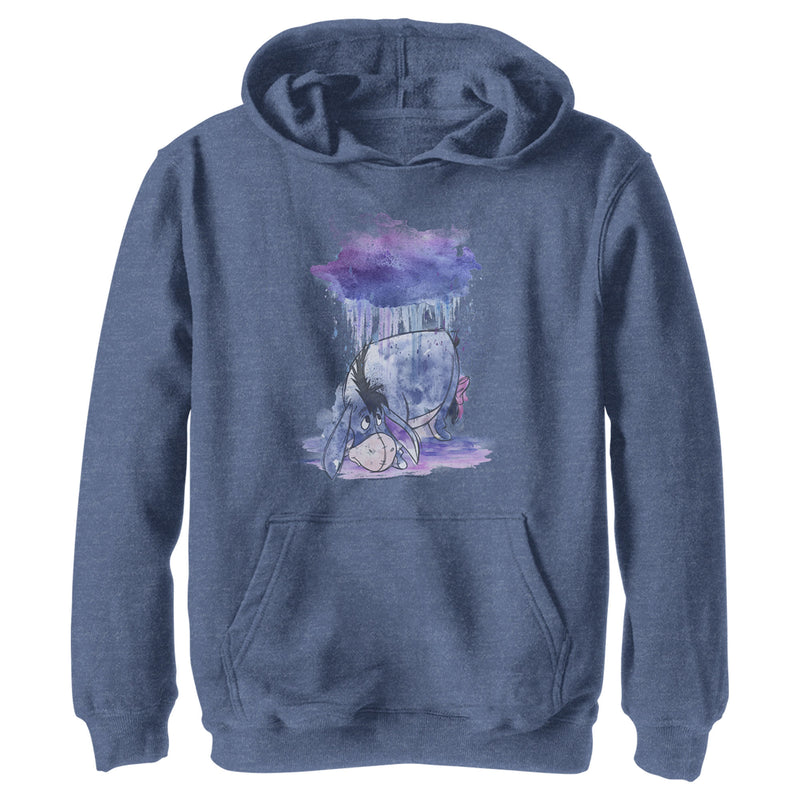 Boy's Winnie the Pooh Rainy Watercolor Eeyore Pull Over Hoodie