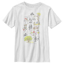 Boy's Winnie the Pooh Hundred Acre Woods Storybook Map T-Shirt