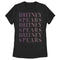 Women's Britney Spears Cheetah Repeating Name T-Shirt