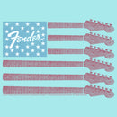 Junior's Fender Guitar Flag Logo Racerback Tank Top