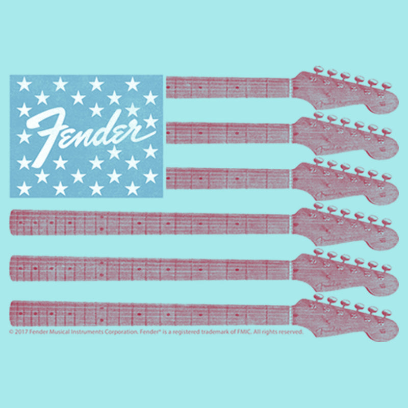 Junior's Fender Guitar Flag Logo Racerback Tank Top