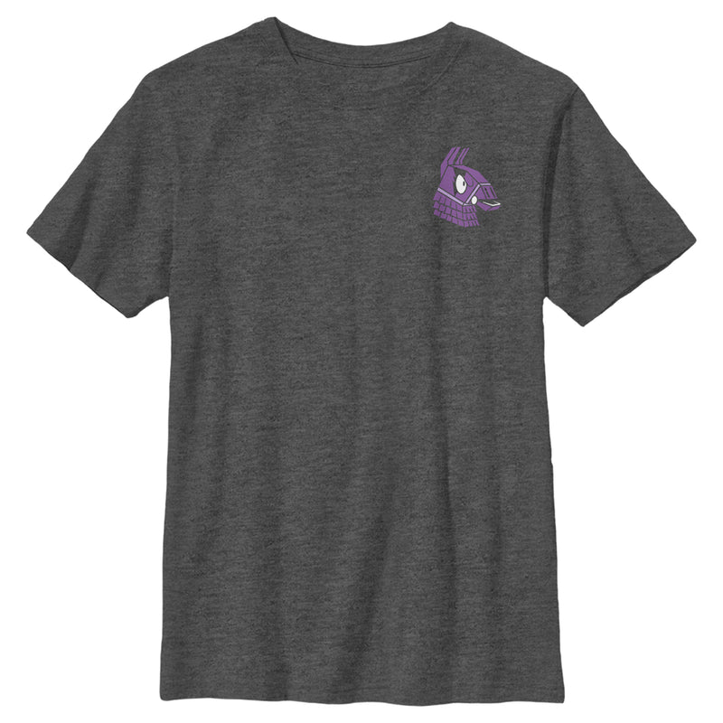 Boy's Fortnite Llama Pinatas Pocket Logo T-Shirt