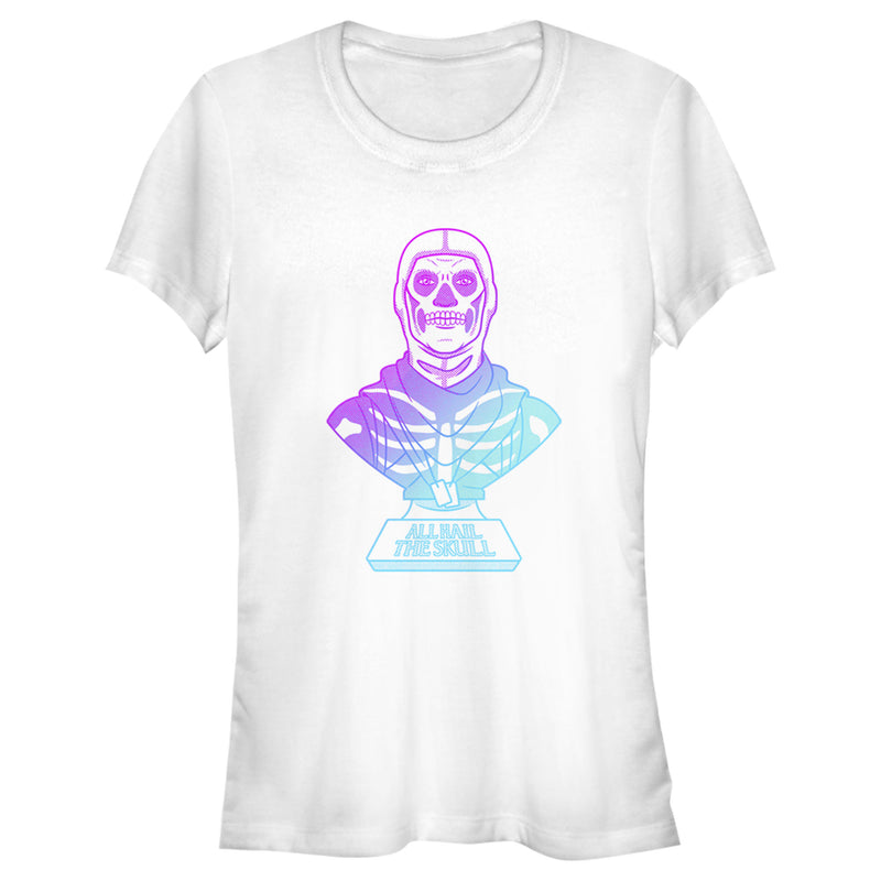 Junior's Fortnite Skull Trooper All Hail Glow T-Shirt