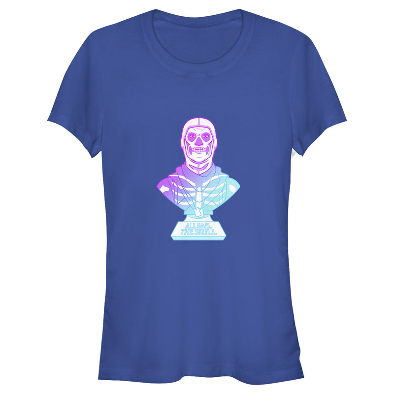 Junior's Fortnite Skull Trooper All Hail Glow T-Shirt