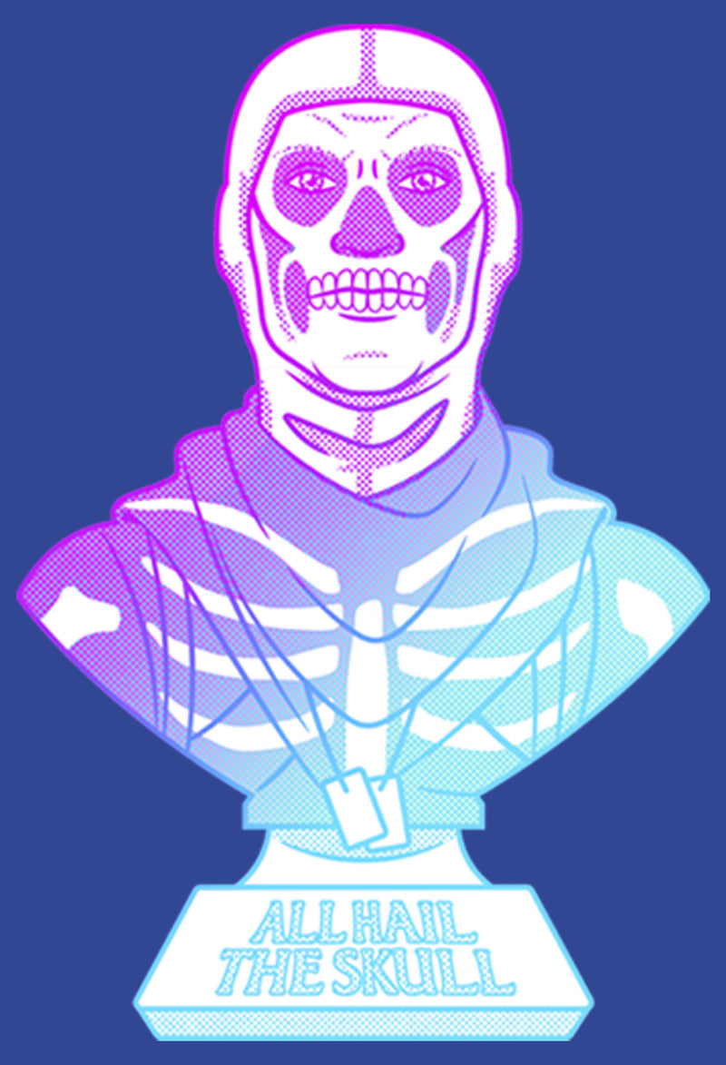 Junior's Fortnite Skull Trooper All Hail Glow T-Shirt