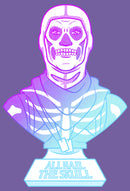 Junior's Fortnite Skull Trooper All Hail Glow T-Shirt