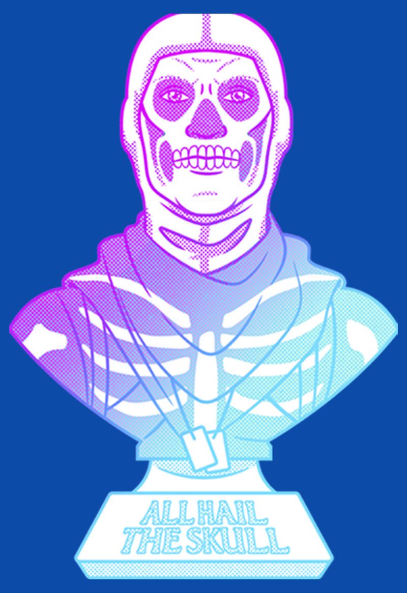 Boy's Fortnite Skull Trooper All Hail Glow T-Shirt