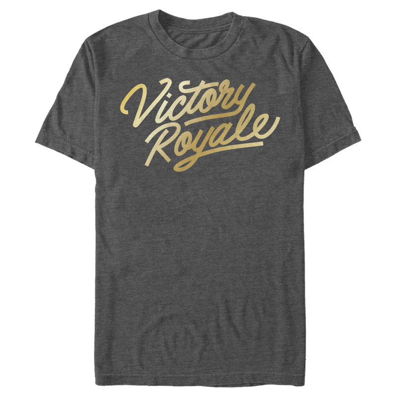 Men's Fortnite Victory Royale Gold Script T-Shirt