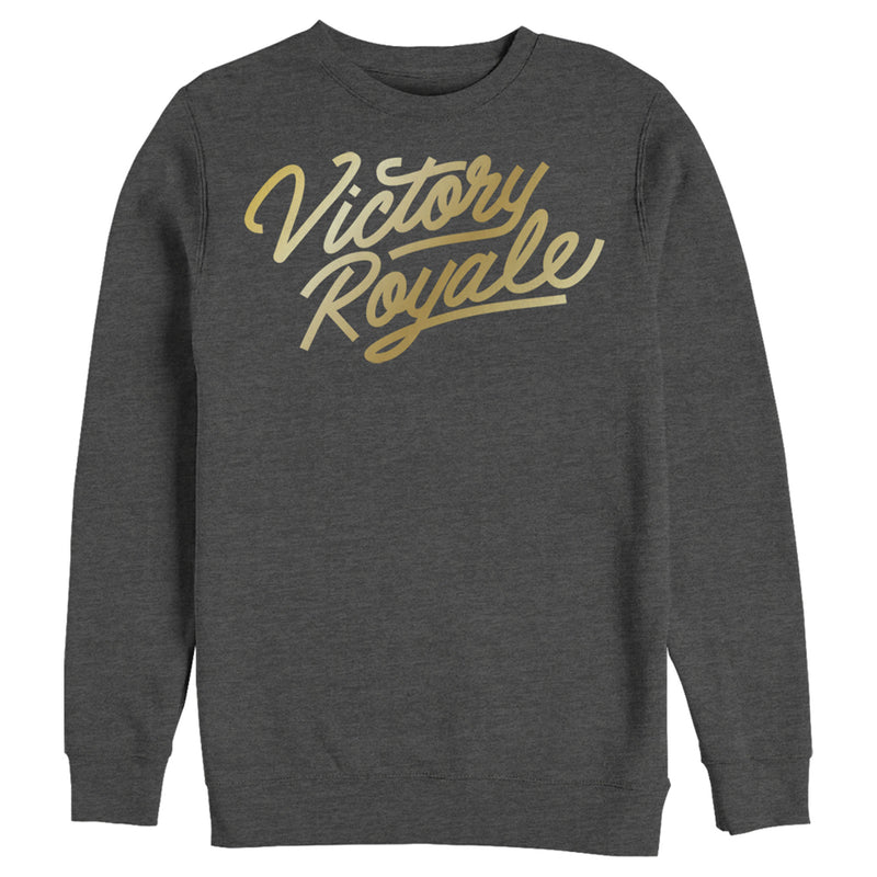 Men's Fortnite Victory Royale Gold Script Sweatshirt