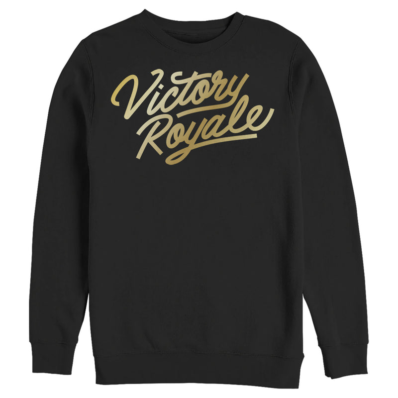 Men's Fortnite Victory Royale Gold Script Sweatshirt