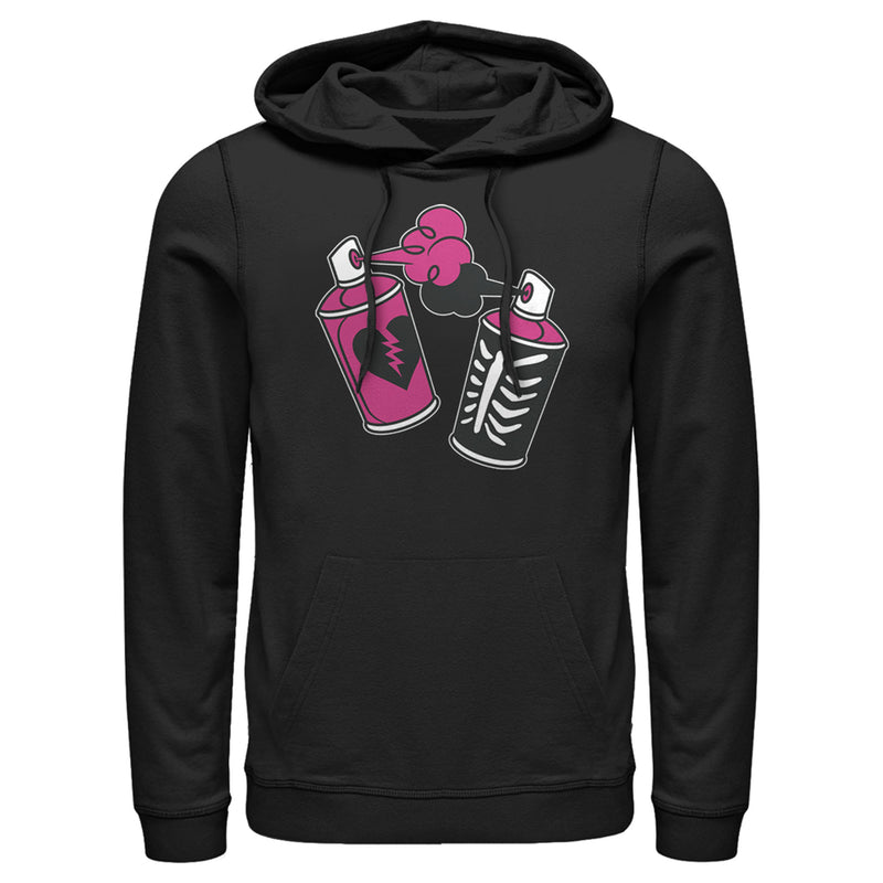 Men's Fortnite Spray Can Graffiti Pull Over Hoodie