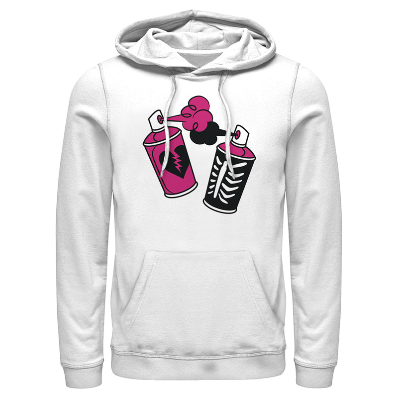 Men's Fortnite Spray Can Graffiti Pull Over Hoodie