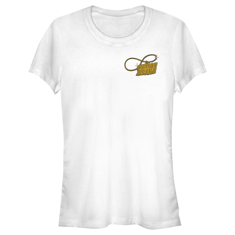 Junior's Fortnite Victory Royale Gold Chain T-Shirt