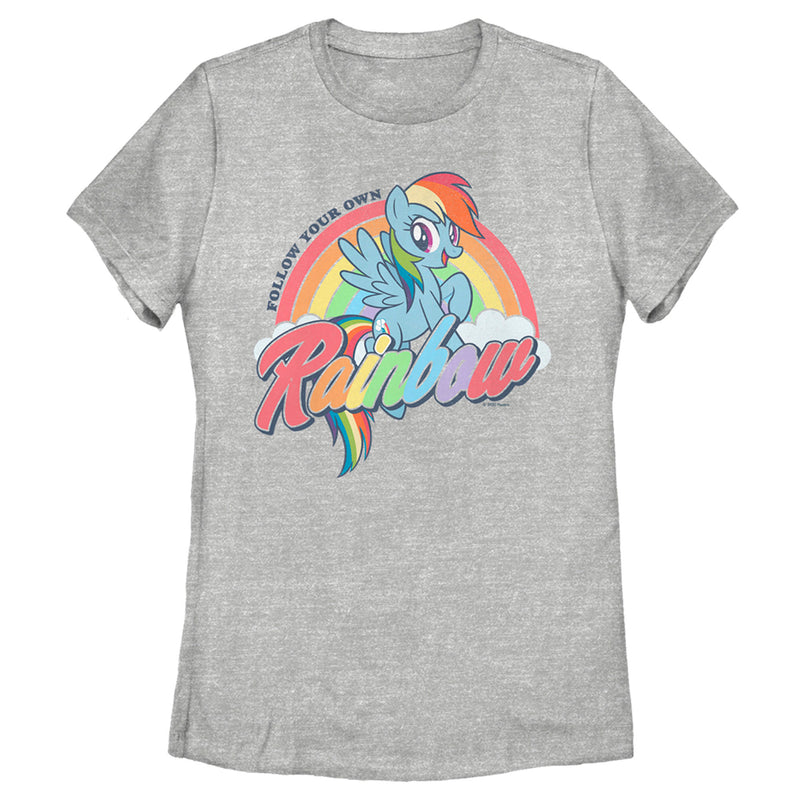 Women's My Little Pony Rainbow Dash Follow Your Own Rainbow T-Shirt