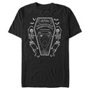 Men's Ouija Halloween Coffin T-Shirt