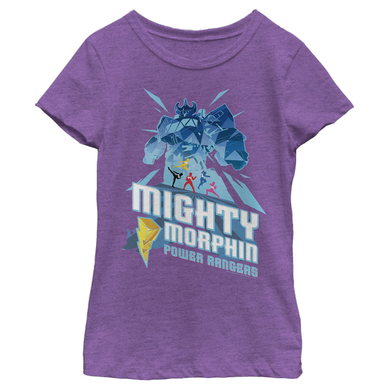 Girl's Power Rangers Mighty Morphin Megazord T-Shirt