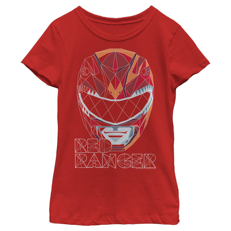 Girl's Power Rangers Geometric Ranger T-Shirt