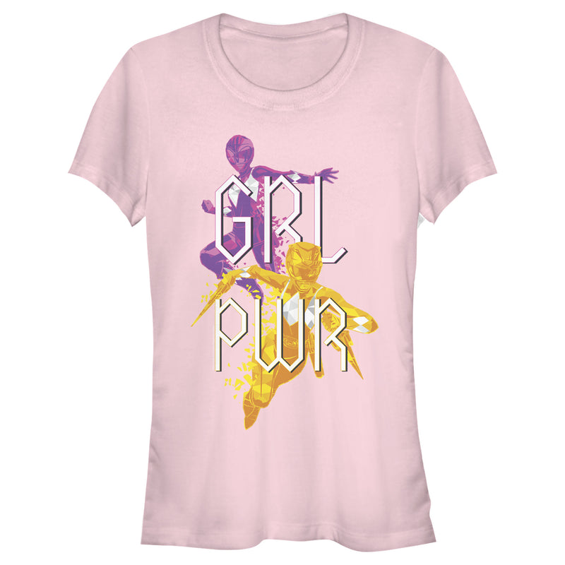 Junior's Power Rangers Girl Power Team T-Shirt