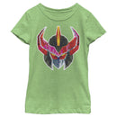 Girl's Power Rangers Geometric Megazord Helmet T-Shirt