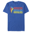Men's Power Rangers Rainbow Text T-Shirt