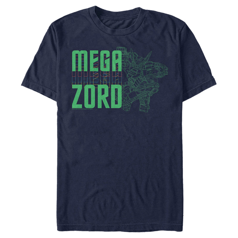 Men's Power Rangers Megazord Outline T-Shirt