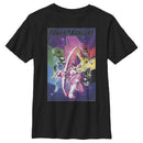 Boy's Power Rangers Rainbow Poster T-Shirt