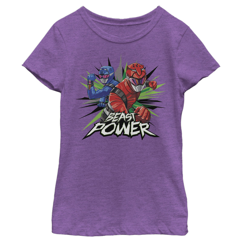 Girl's Power Rangers Beast Morphers Flash T-Shirt