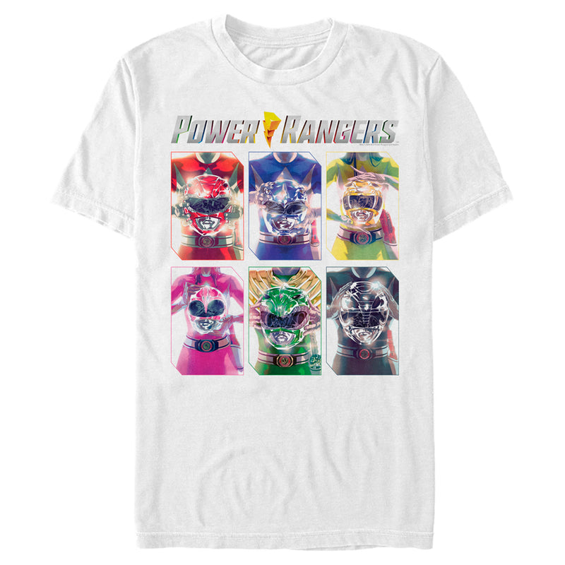 Men's Power Rangers Character Helmets T-Shirt