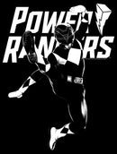 Men's Power Rangers Black Ranger Jump Kick T-Shirt