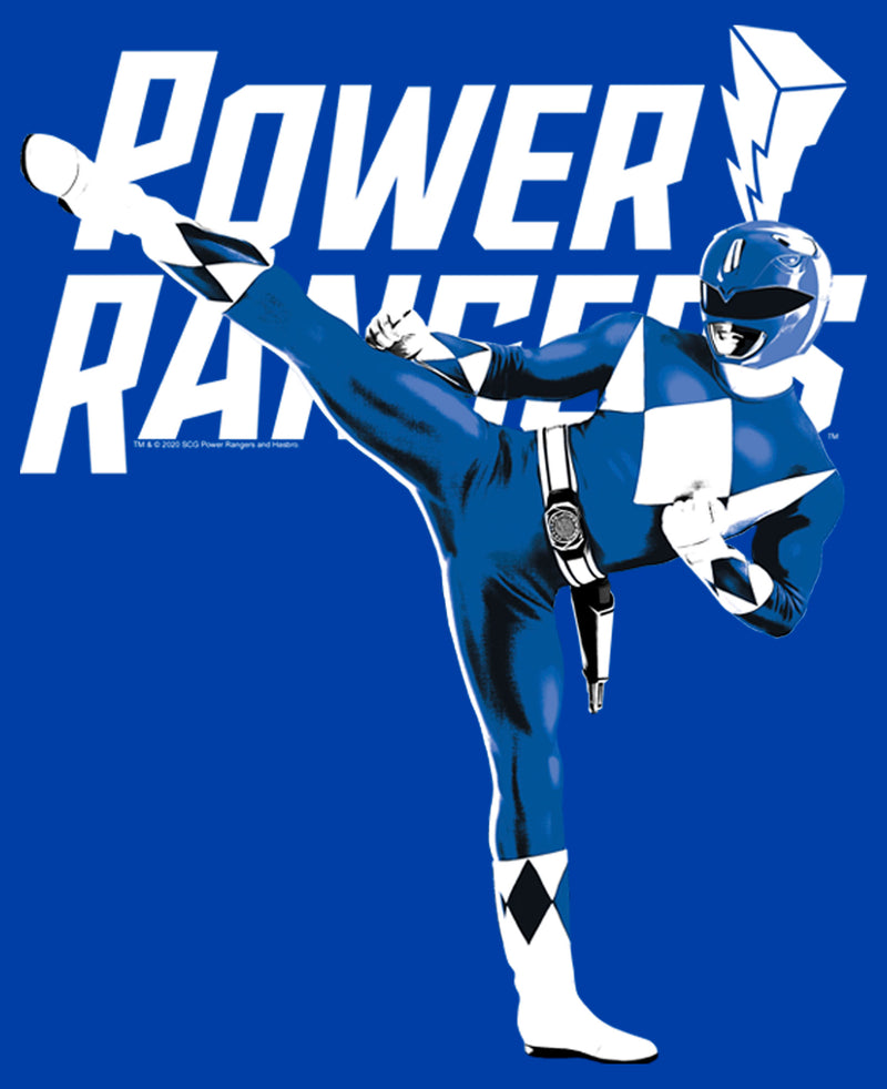 Men's Power Rangers Blue Ranger High Kick T-Shirt